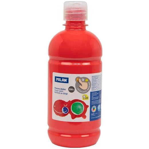 Pintura dedos Jovi 500 ml. Rojo - Material escolar, oficina y